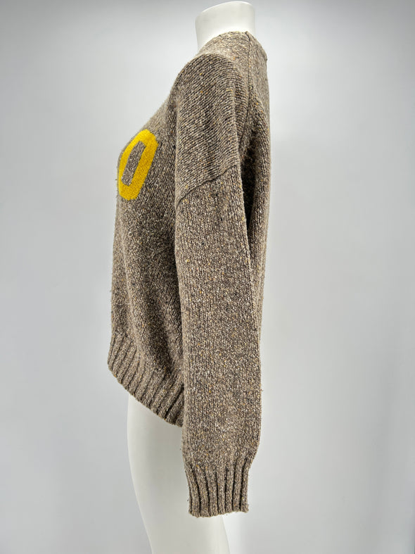 Pull en laine beige