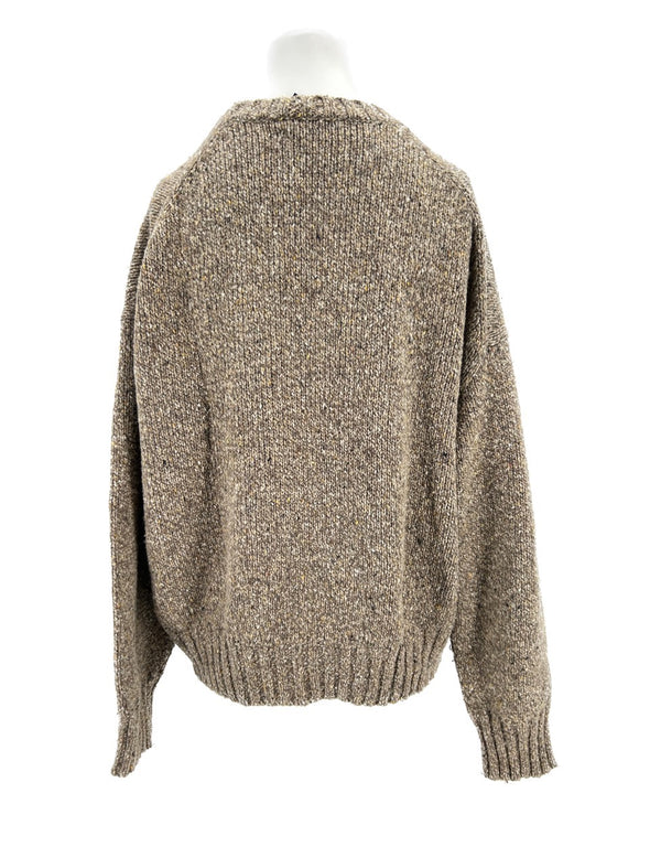Pull en laine beige