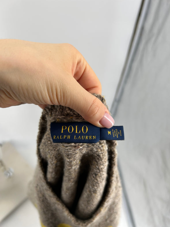 Pull en laine beige