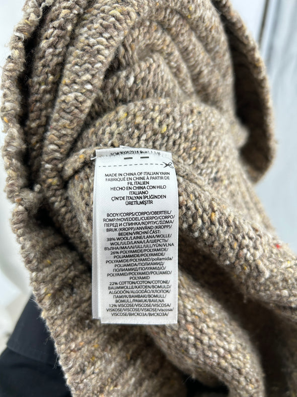 Pull en laine beige