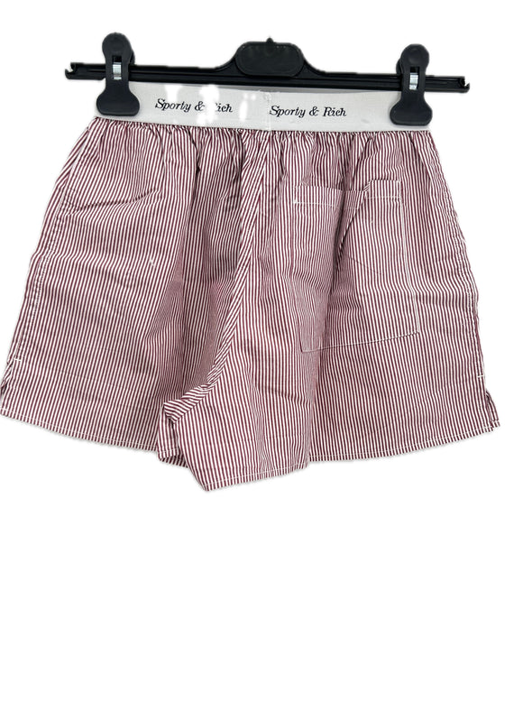 Short à rayures