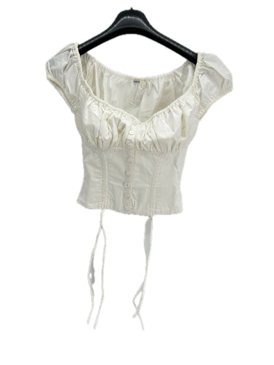 Top bustier blanc
