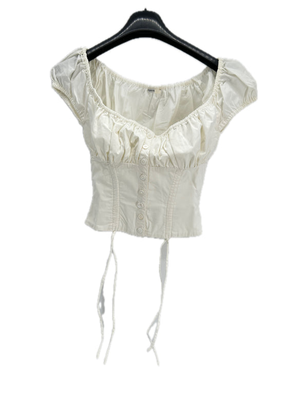 Top bustier blanc