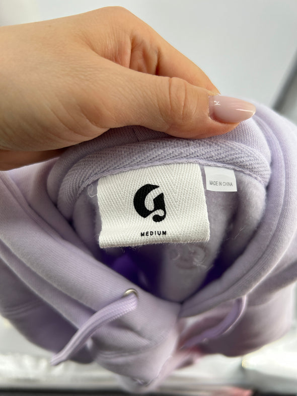 Sweat à capuche mauve