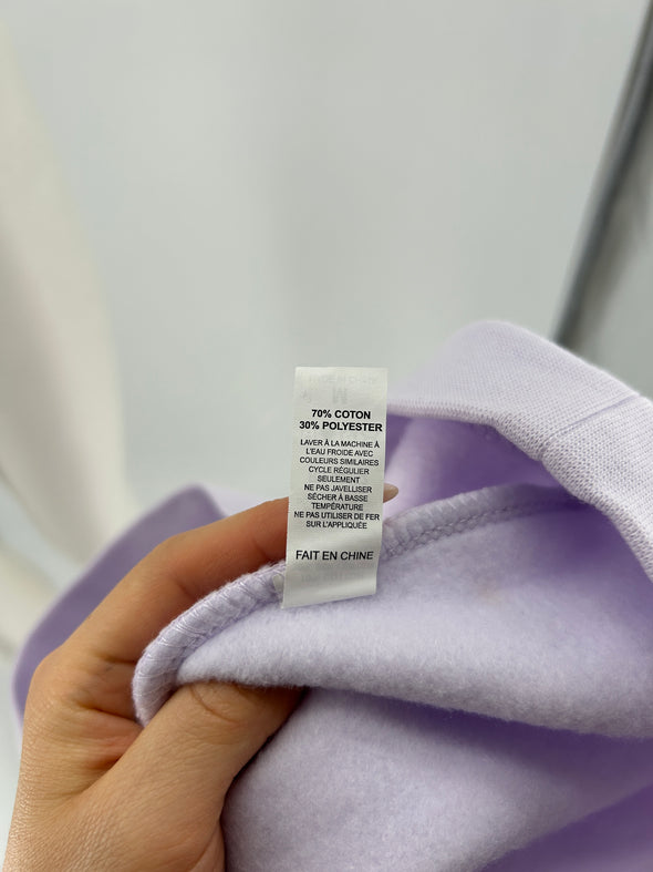 Sweat à capuche mauve