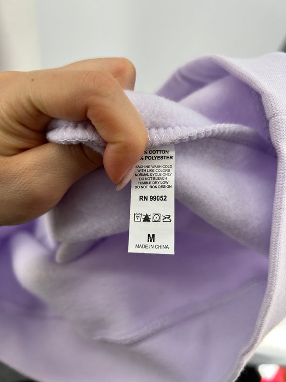 Sweat à capuche mauve