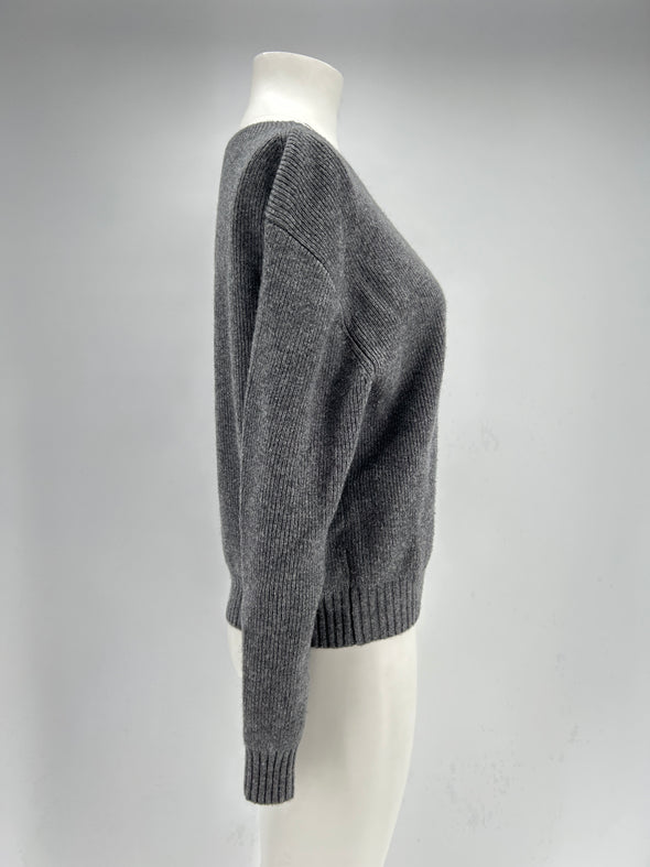 Pull en laine gris