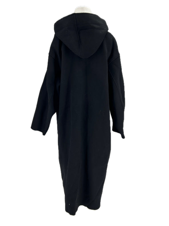 Manteau en laine noir
