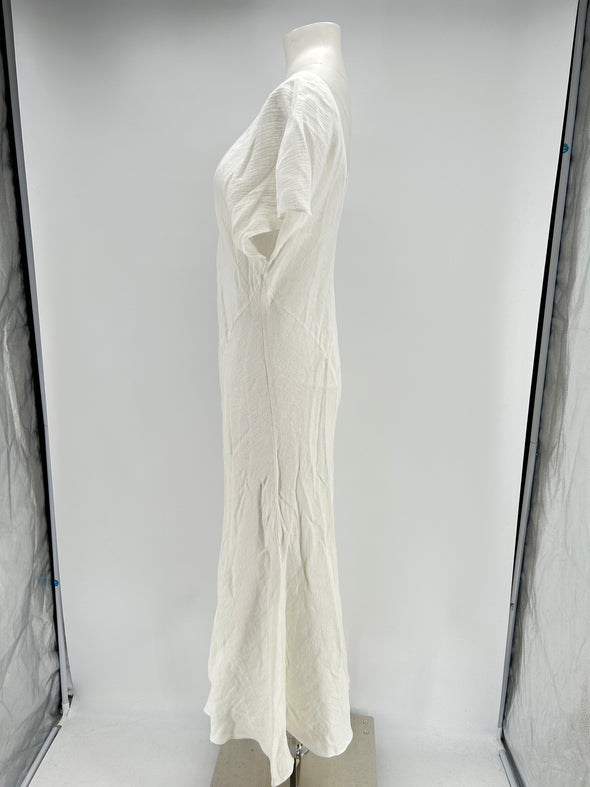 Robe en lin blanche