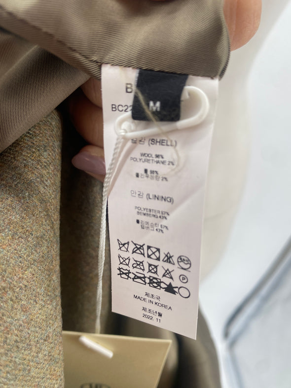 Veston sans manches en laine kaki