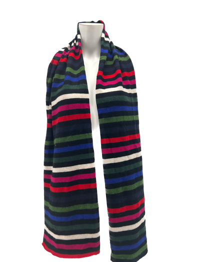 Écharpe multicolore en laine