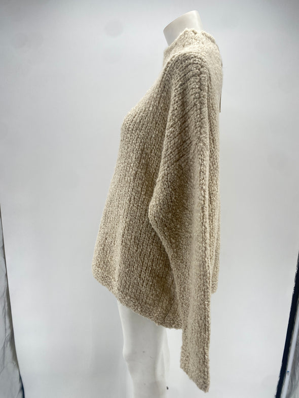 Pull oversized écru