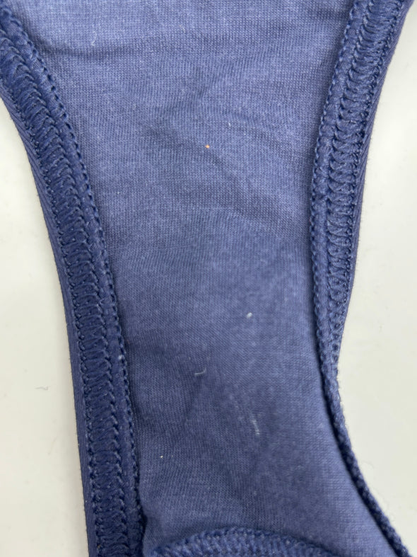 Maillot de bain bandeau bleu marine à nœuds