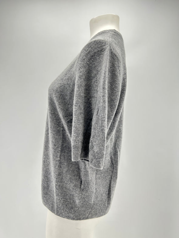 Pull en cachemire gris