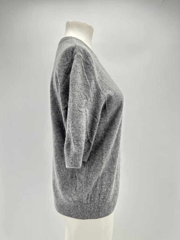 Pull en cachemire gris