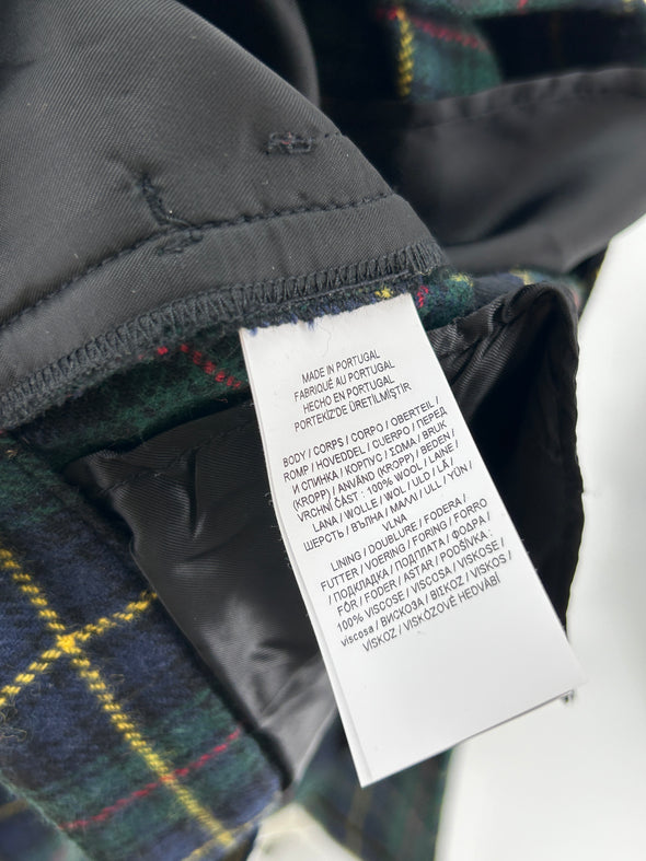 Pantalon à carreaux en laine