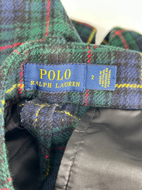 Pantalon à carreaux en laine