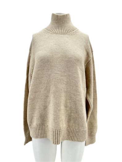 Pull col roulé en laine