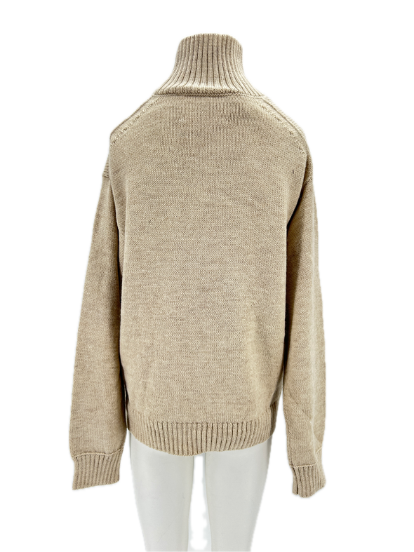 Pull col roulé en laine