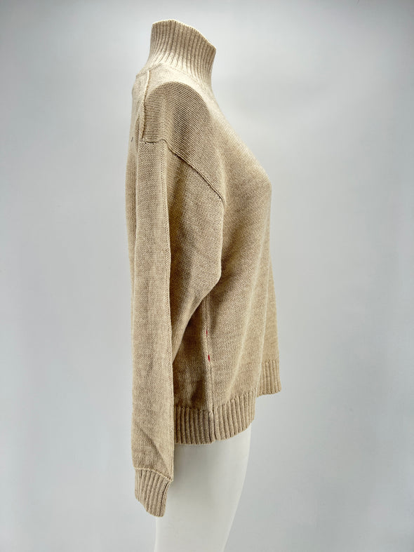 Pull col roulé en laine