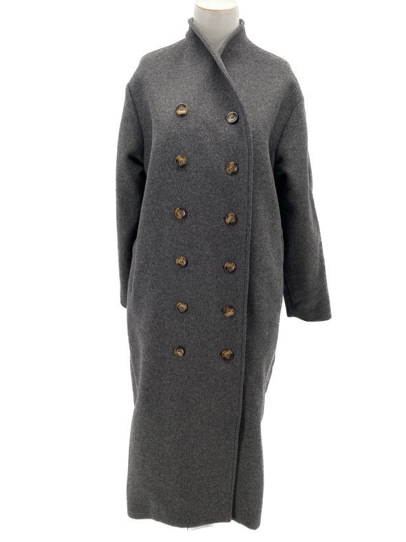 Manteau en laine gris