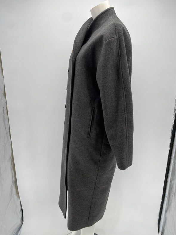 Manteau en laine gris