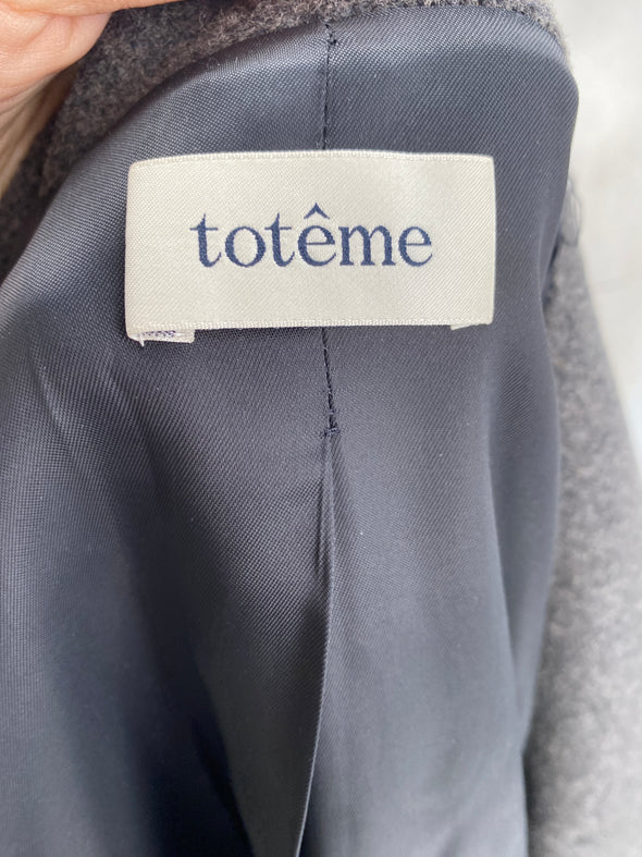 Manteau en laine gris