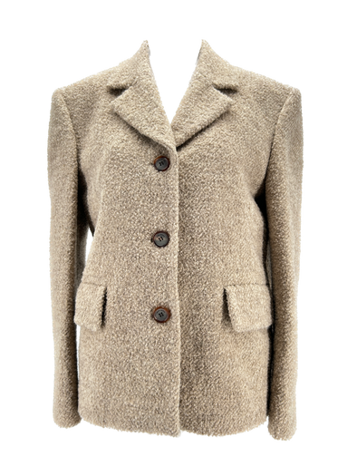 Veste en laine beige
