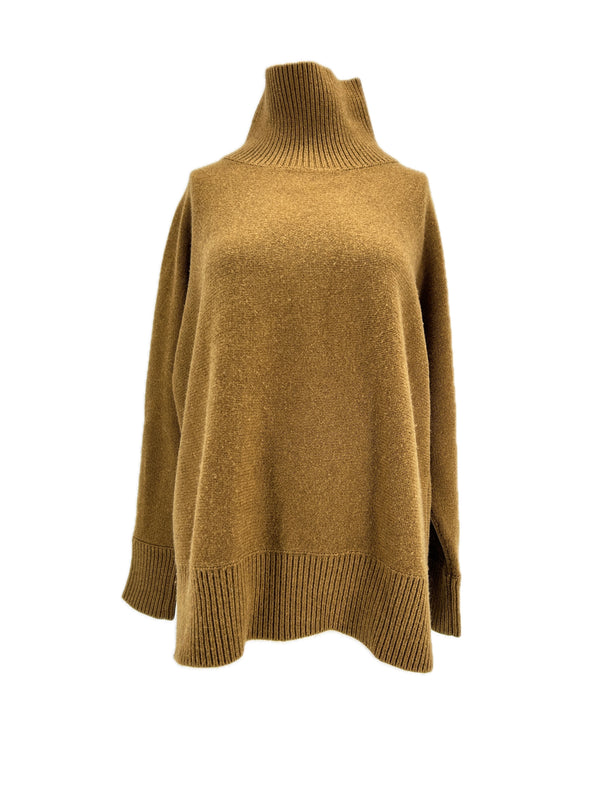 Pull col roulé en laine