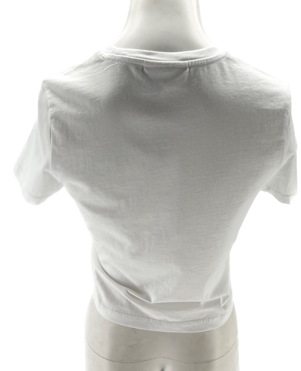 T-shirt blanc à imprimé fleur