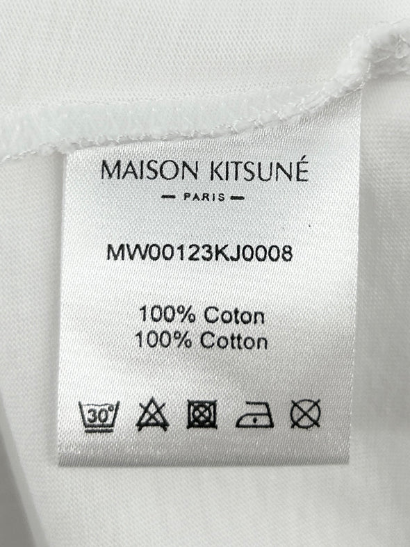 T-shirt blanc à imprimé fleur