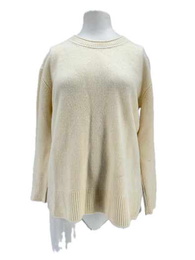 Pull en cachemire blanc