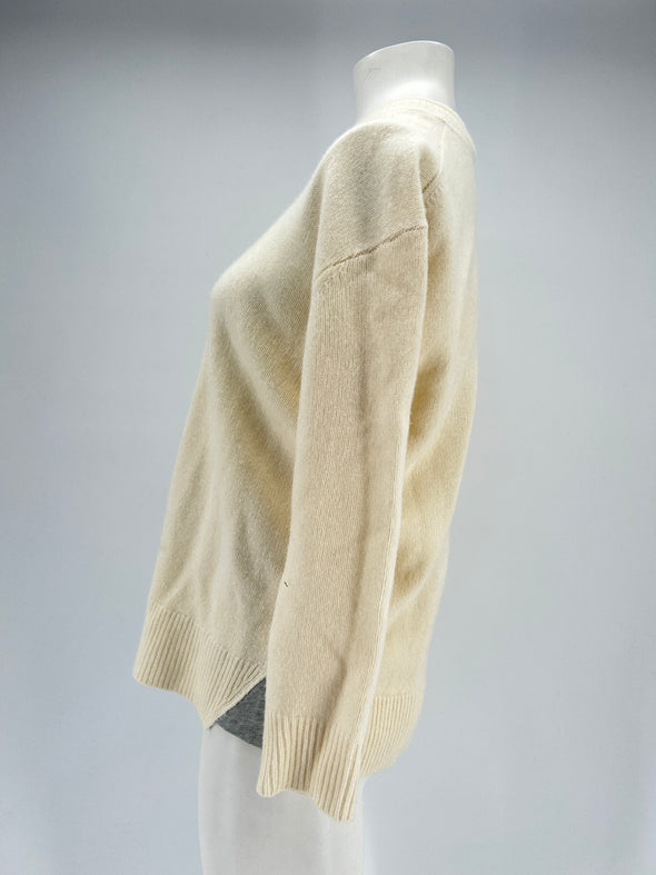 Pull en cachemire blanc
