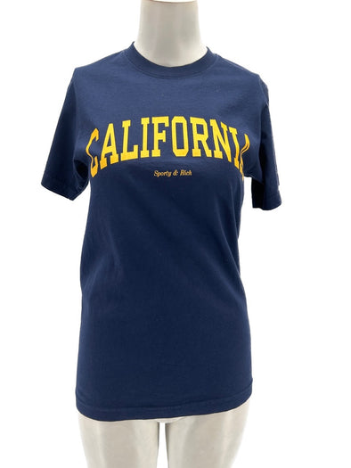 T-shirt bleu marine à logo "California"