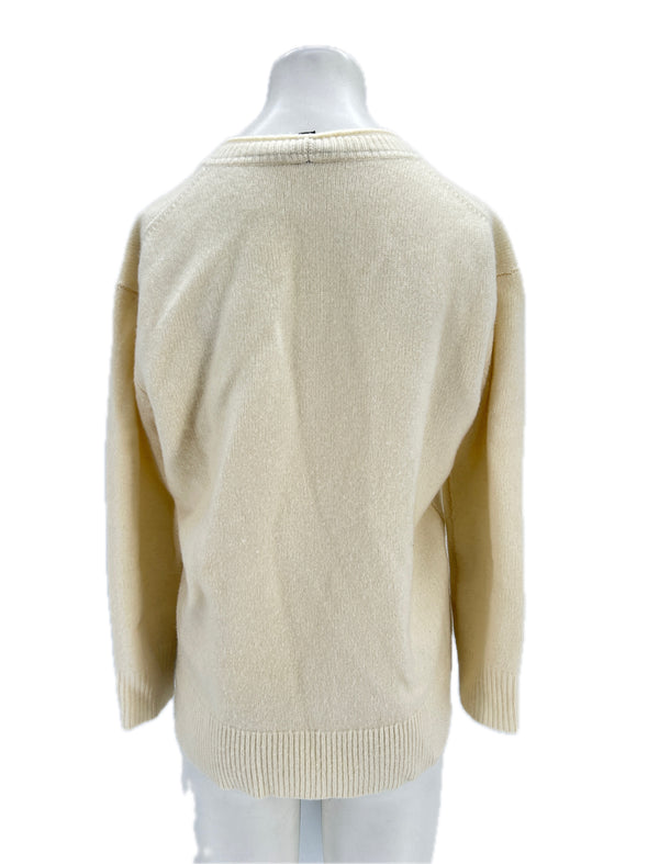 Pull en cachemire blanc