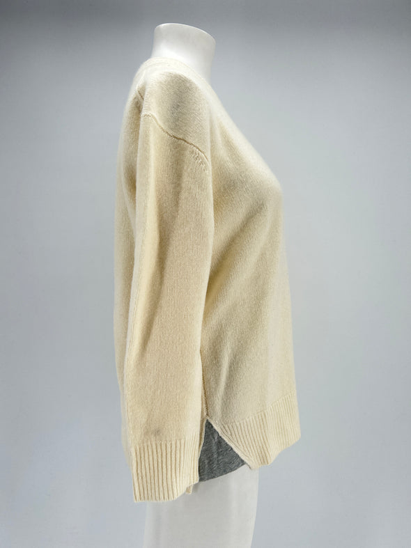 Pull en cachemire blanc