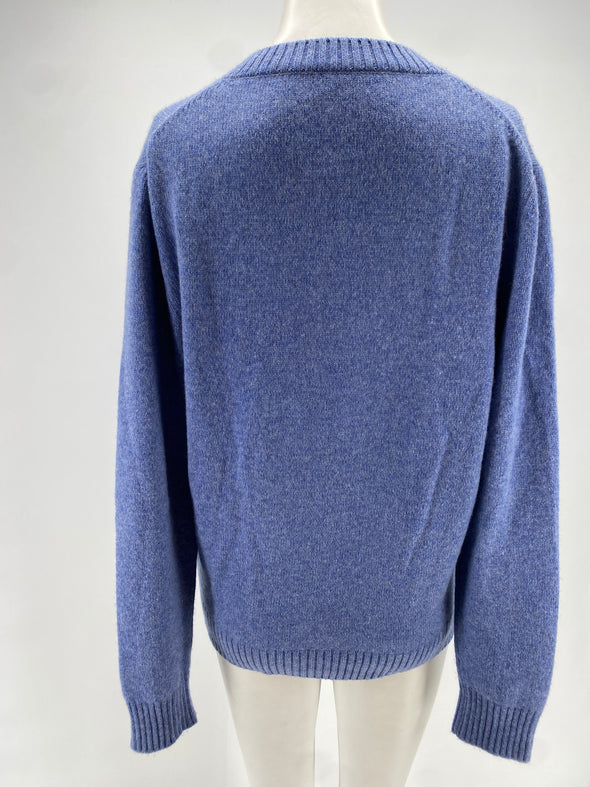 Cardigan en cachemire bleu