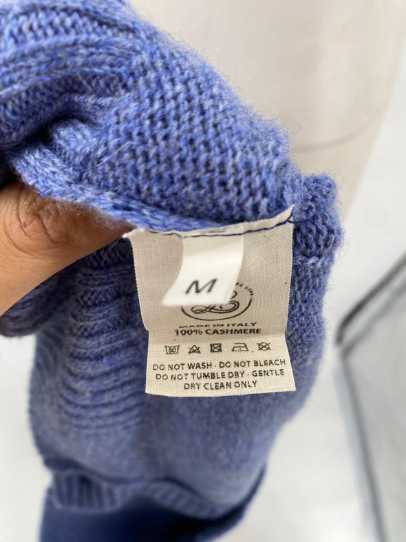 Cardigan en cachemire bleu