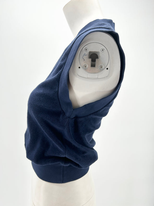 Gilet bleu marine sans manches