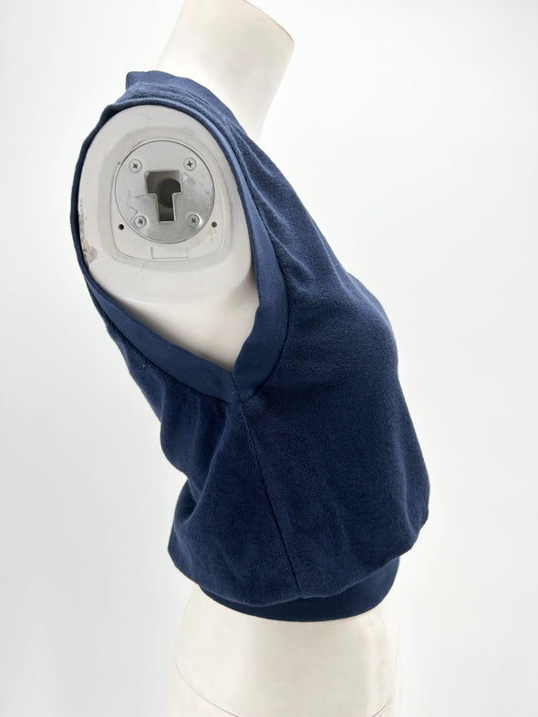 Gilet bleu marine sans manches