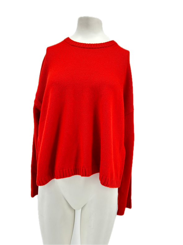 Pull en laine rouge