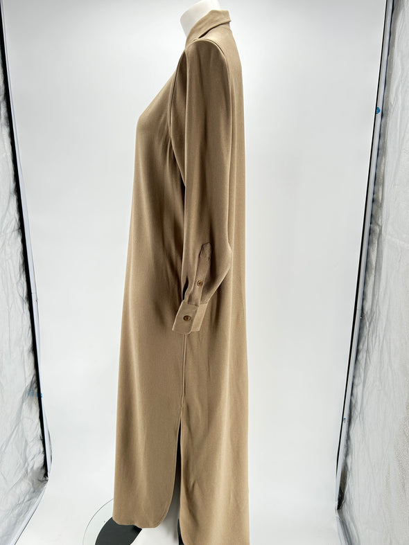Robe longue camel