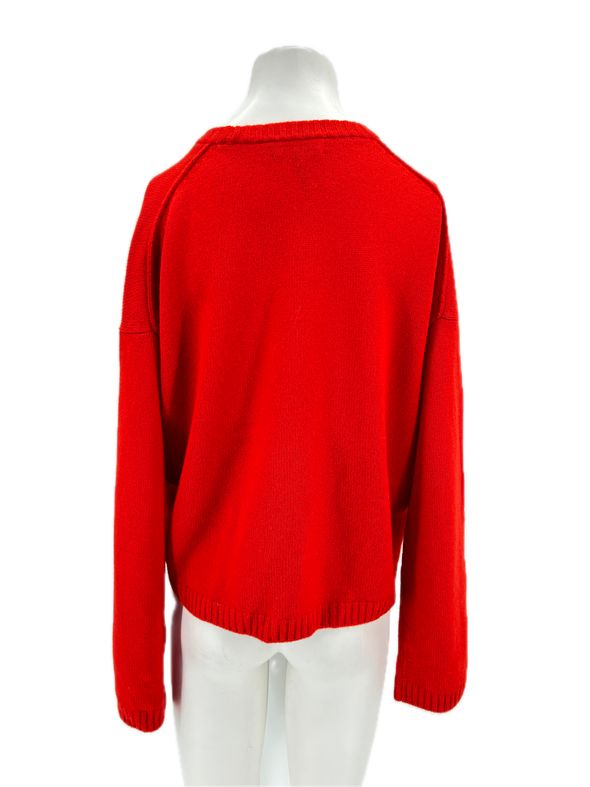 Pull en laine rouge