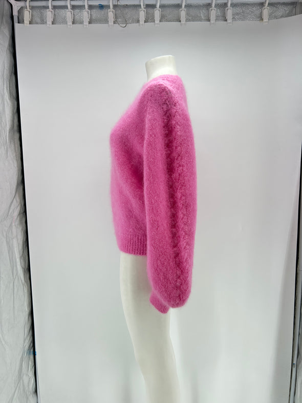 Pull en mohair rose