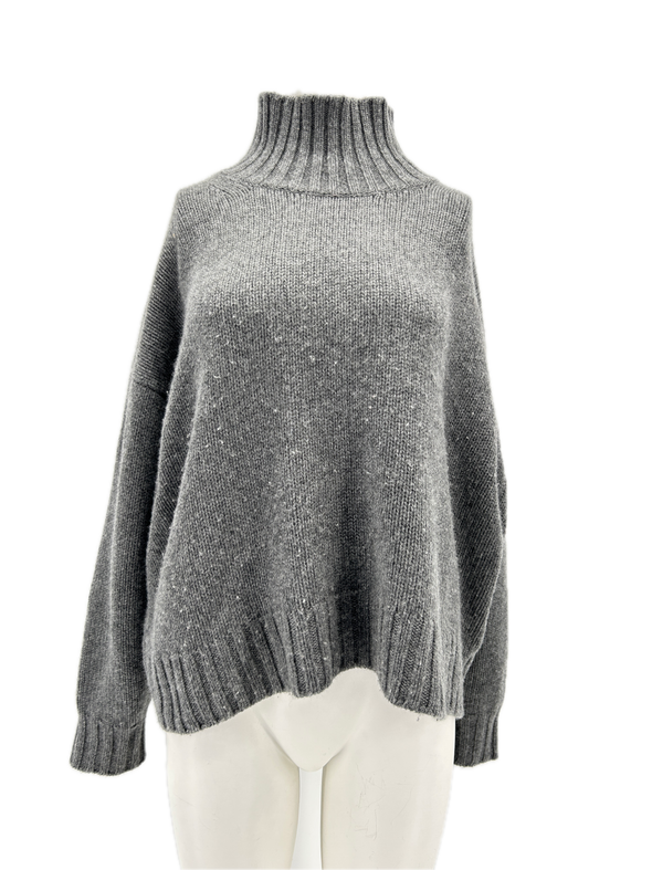 Pull col roulé en cachemire