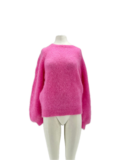 Pull en mohair rose