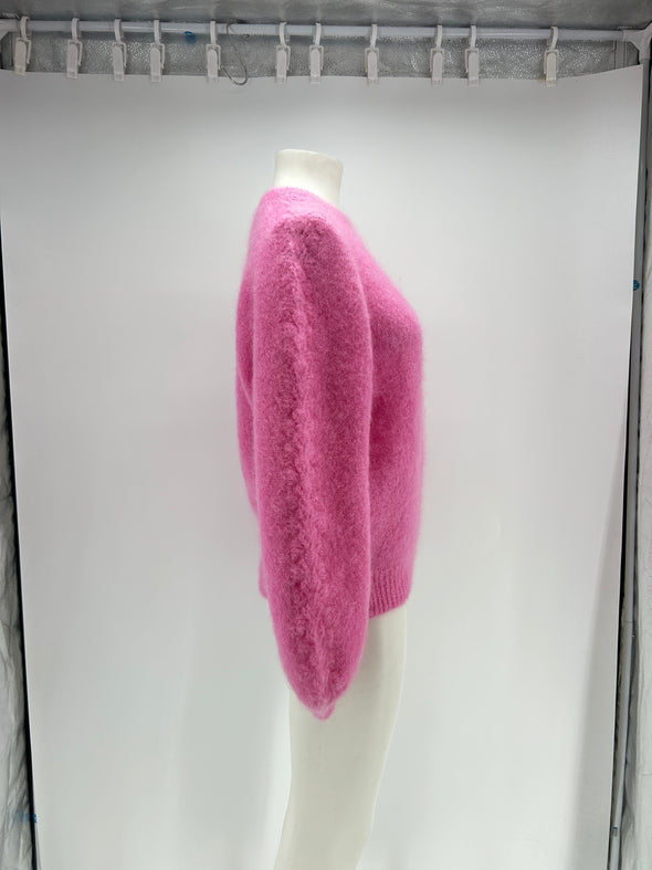 Pull en mohair rose