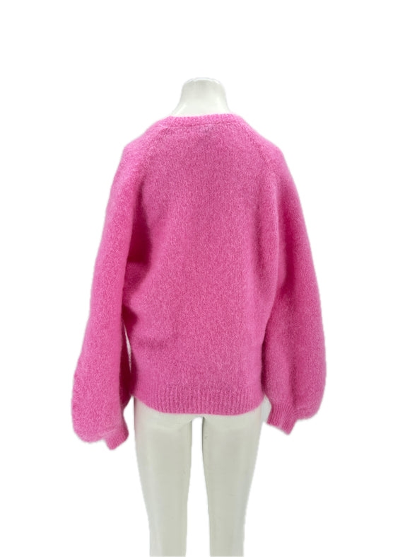 Pull en mohair rose