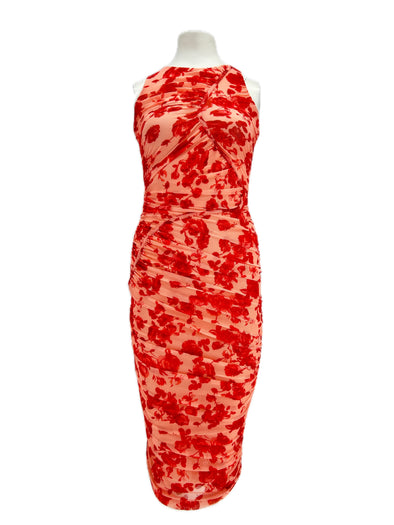 Robe asymétrique rouge