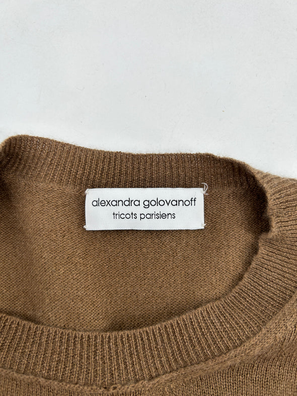 Pull camel en cachemire